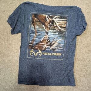 Realtree Heavy Cotton T-Shirt in Dark Gray